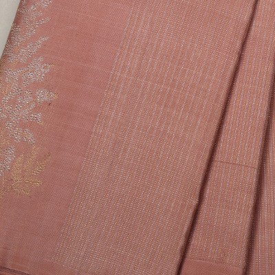 Light Peachpink kanchipuram