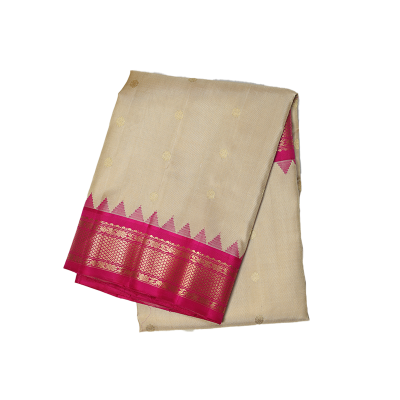 Cream Gadwal Silk